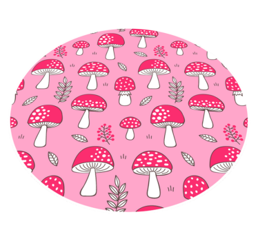 Tapis vinyle cuisine charmante illustration de champignon - TenStickers