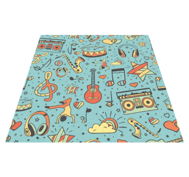 Tapis vinyle autres tapis symboles musicaux ludiques - TenStickers