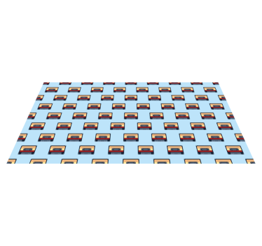 Tapis vinyle autres tapis modèles de cassettes rétro - TenStickers