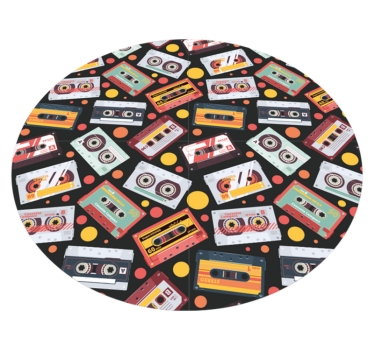 Tapis vinyle vintage motif cassette - TenStickers