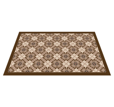 Tapis vinyle carreaux de ciment agencement raffiné - TenStickers