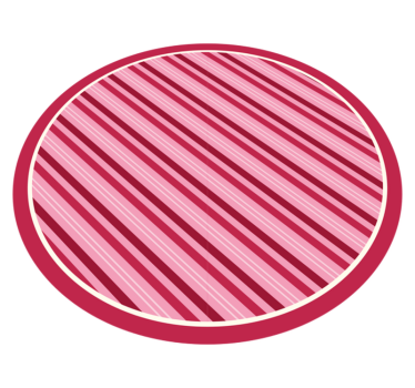 Tapis vinyle pour enfants élégance à rayures roses - TenStickers