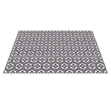 Tapis vinyle carreaux de ciment motif hexagonal élégant - TenStickers