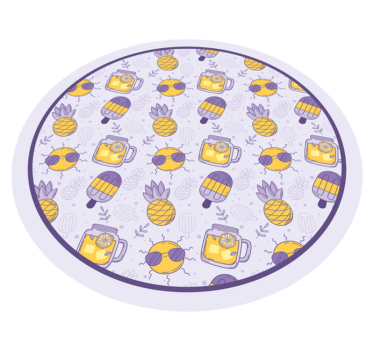 Tapis vinyle autres tapis plaisirs d'été tropicaux - TenStickers