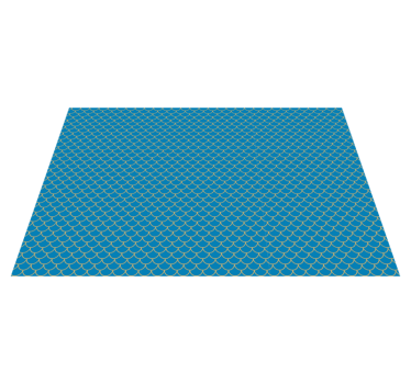 Tapis vinyle route motif d'eau festonné - TenStickers