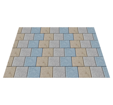 Tapis vinyle carreaux de ciment carreaux carrés multicolores - TenStickers