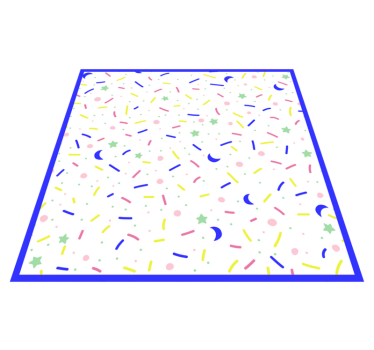 Tapis vinyle autres tapis fête formes colorées - TenStickers