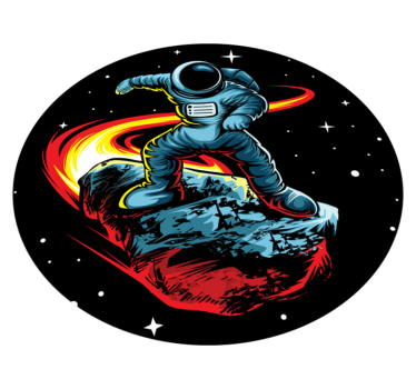 Tapis vinyle étoile aventure cosmique - TenStickers