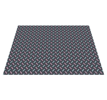 Tapis vinyle autres tapis formes ondulées colorées - TenStickers