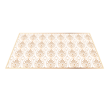 Tapis mosaique vinyle motif doré sophistiqué - TenStickers