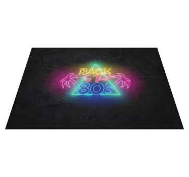 Tapis vinyle vintage retour aux années 80 - TenStickers