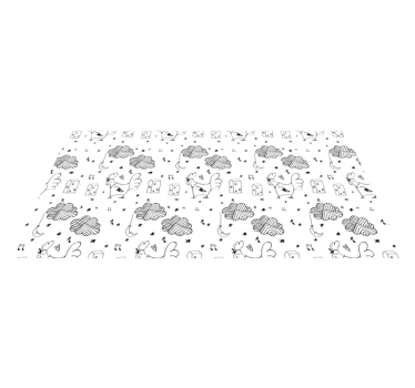 Tapis vinyle pour enfants conception de volaille minimaliste - TenStickers