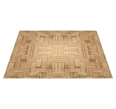 Tapis vinyle salon style de tissage en bambou - TenStickers