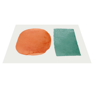 Tapis vinyle salon segments abstraits - TenStickers