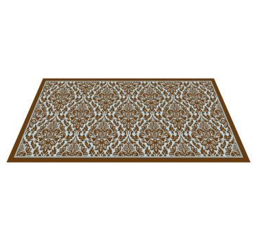 Tapis vinyle vintage composition florale élégante - TenStickers