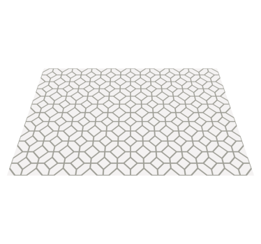Tapis vinyle carreaux de ciment disposition en nid d'abeille - TenStickers