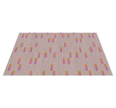 Tapis vinyle carreaux de ciment blocs dégradés roses - TenStickers