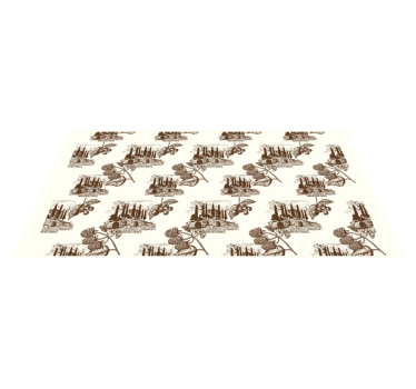 Tapis vinyle vintage scène beige élégante - TenStickers