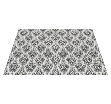 Tapis vinyle vintage motif de carreaux baroques - TenStickers
