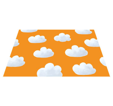 Tapis vinyle pour enfants ciel nuageux - TenStickers