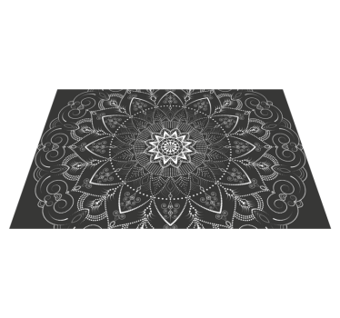 Tapis vinyle salon ethnique motif minimaliste - TenStickers