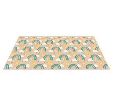 Tapis vinyle enfant Petits arcs-en-ciel - TenStickers