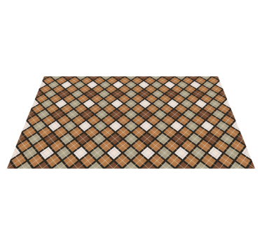 Tapis vinyle carreaux de ciment style de motif en mosaïque - TenStickers