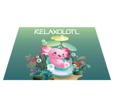 Tapis vinyle autres tapis étang de relaxolotl - TenStickers