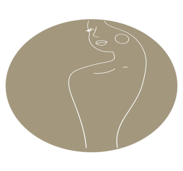 Tapis vinyle minimaliste de visage de femme - TenStickers