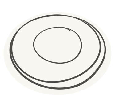 Tapis vinyle minimaliste motif lignes roses circulaires - TenStickers