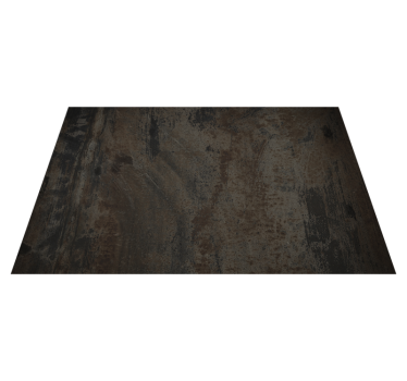 Tapis vinyle avec motif fer rouillé gris métallique - TenStickers