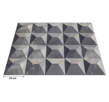 Tapis vinyle motif effet 3D mur en béton brut - TenStickers