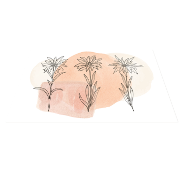 Tapis salon Edelweiss Art - TenStickers
