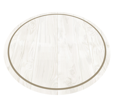 Tapis vinyle rond vintage bois blanc texture - TenStickers