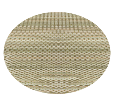 Tapis vinyle rond motif imitation paille tressée - TenStickers