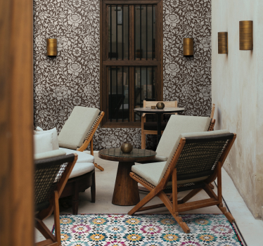 Tapis mosaique vinyle à motifs de mosaïque - TenStickers