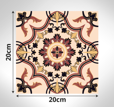 Tapis vinyle cuisine entrée carreaux vintage - TenStickers