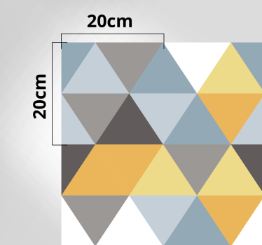 Tapis vinyle salon scandinave couleur pastel - TenStickers