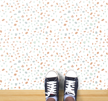 Tapis vinyle cuisine motif terrazo - TenStickers