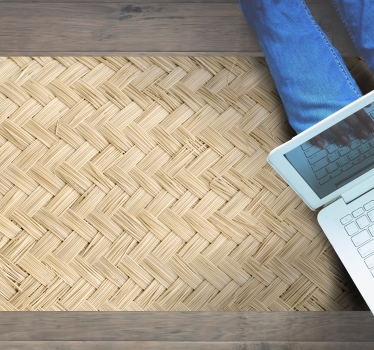 Tapis vinyle vintage Tapis de chaume - TenStickers