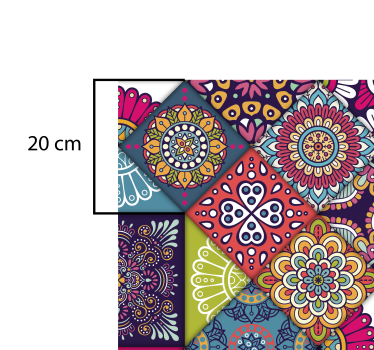 Tapis vinyle composition de carreaux mosaïque  - TenStickers