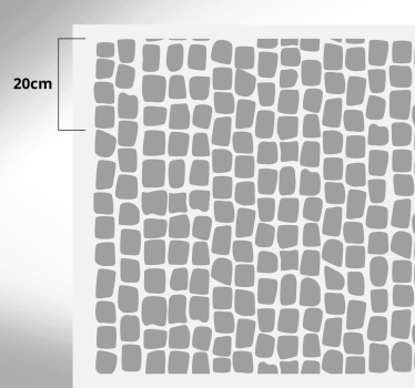 Tapis vinyle cuisine effet pavés de pierre - TenStickers