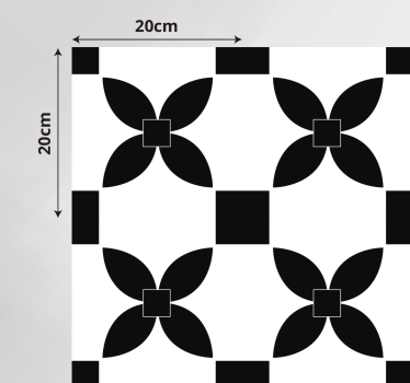 Tapis vinyle cuisine carrelage monochrome - TenStickers