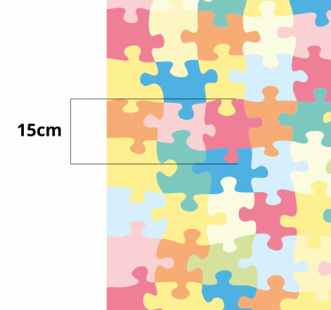 tapis vinyle enfant Pièces de puzzle colorées - TenStickers