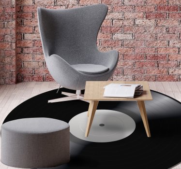 Tapis vinyle vintage disque musique - TenStickers