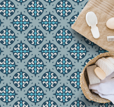 Tapis mosaique vinyle carreaux à motifs fantaisistes - TenStickers