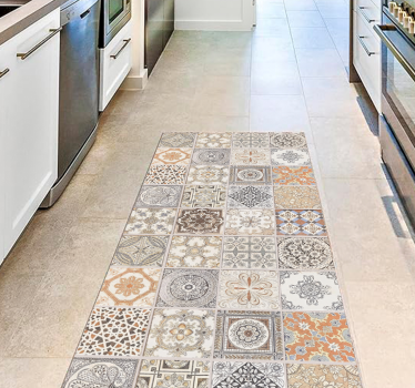 Tapis mosaique vinyle carreaux persans crearreda - TenStickers