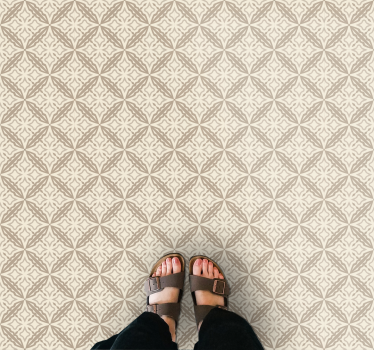 Tapis vinyle carreaux de ciment composition en mosaïque - TenStickers