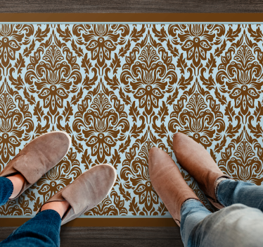 Tapis vinyle vintage composition florale élégante - TenStickers