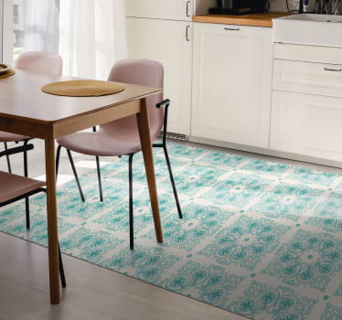 Tapis mosaique vinyle conception de mandala en mosaïque - TenStickers